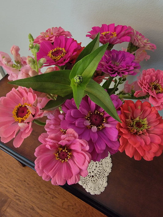 Zinnia Bouquets - Freshly Cut and Local